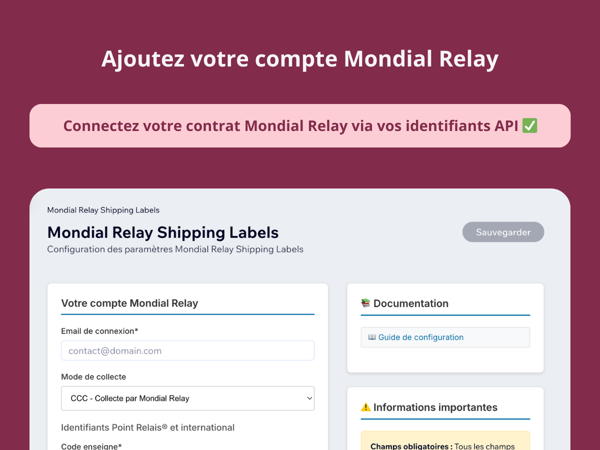 Pickup point selection interface